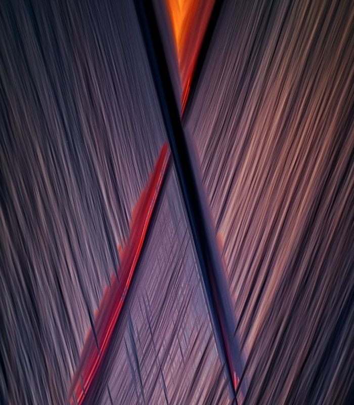 Abstract glowing lines representing harmony and balance in nature